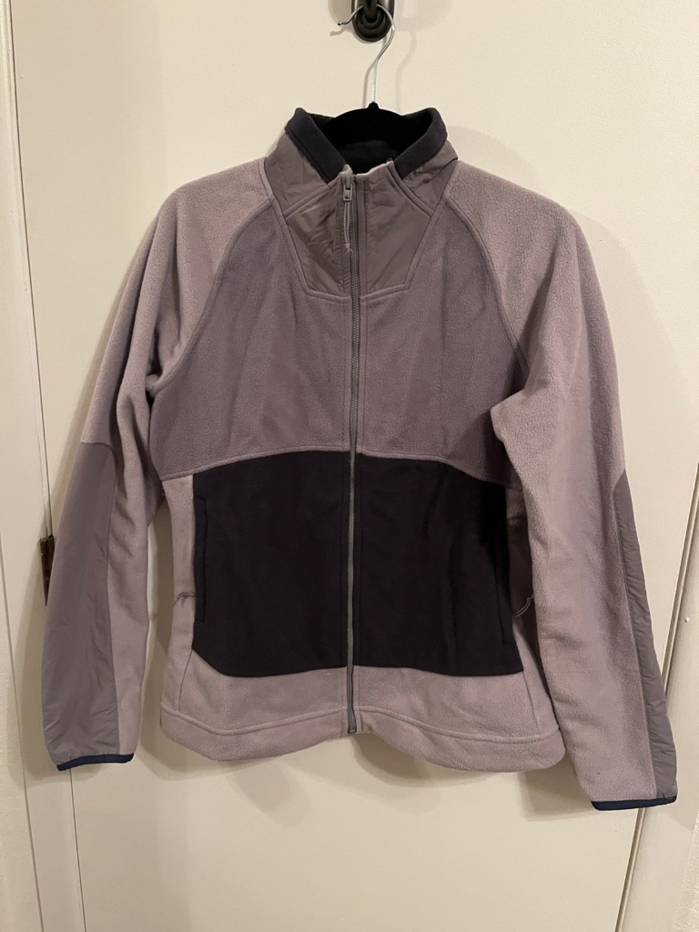 Mountain Hardwear Two-Tone Gray Utility Fleece Jacket